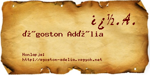 Ágoston Adélia névjegykártya
